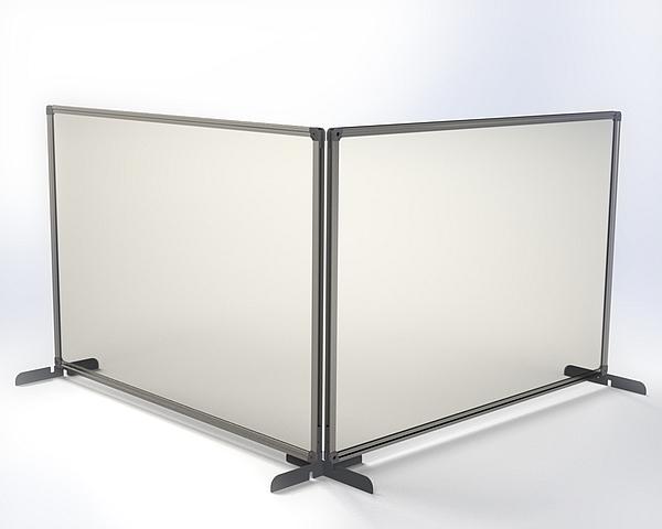 OSŁONA OCHRONNA 60X90 PLEKSI,ALUMINIUM,METALOWA PODSTAWA