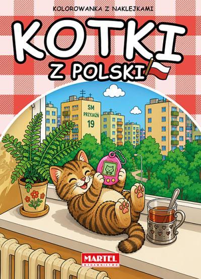 KSIĄŻECZKA KOTKI Z POLSKI Z NAKLEJKAMI