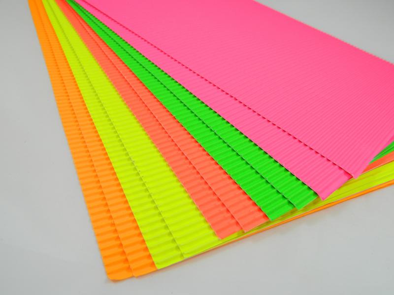 TEKTURA FALISTY A4 FLUO