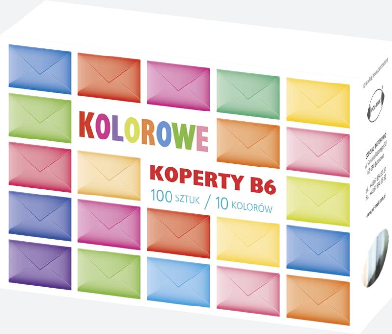 KOPERTA KOLOR B6 A100 POLMAK MIX KOLOR