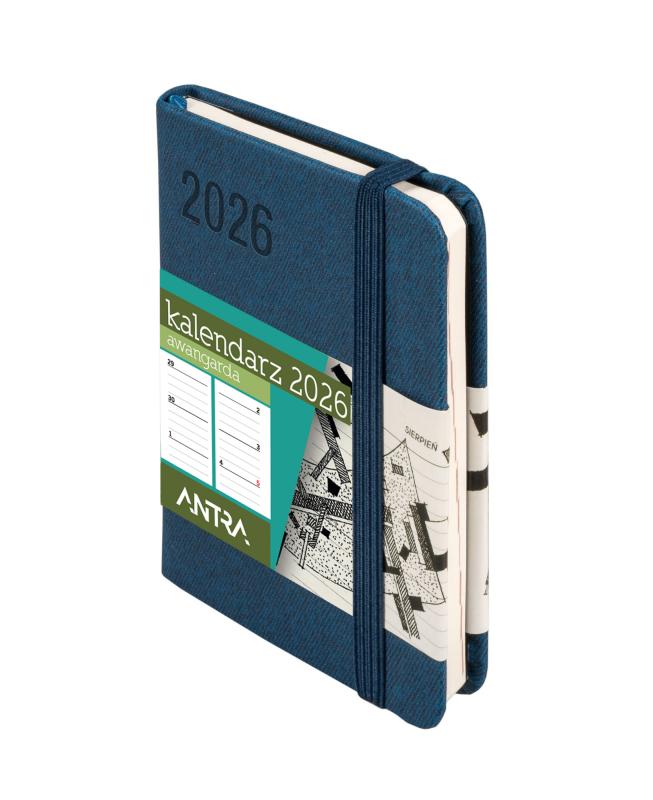 KALENDARZ A7 AWANGARDA TDW GRANATOWY