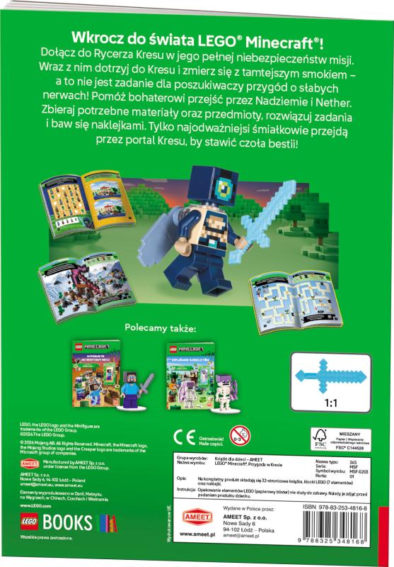 KSIĄŻECZKA LEGO MINECRAFT. PRZYGODA W KRESIE