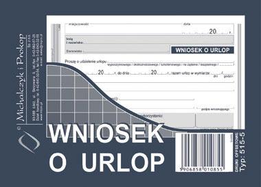 DRUK M WNIOSEK O URLOP A6