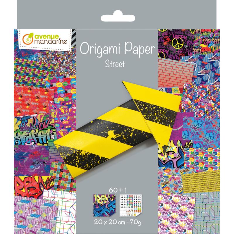 PAPIER ORIGAMI SZTUKA ULICZNA 20X20CM 70G