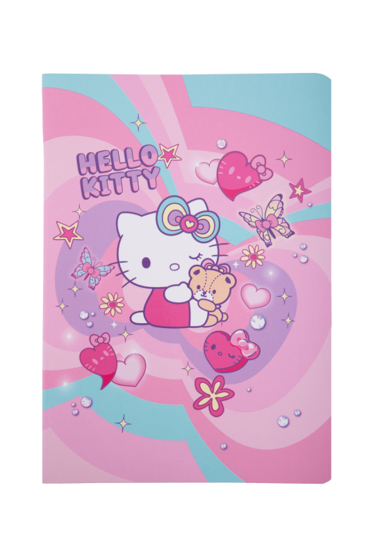 ZESZYT A5/32 3-LINIA KOL. HELLO KITTY WZÓR 2 PINK