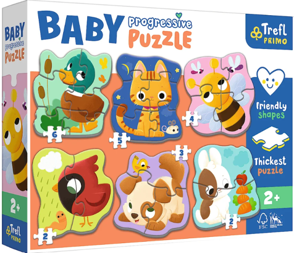 PUZZLE BABY PROGRESSIVE ZWIERZĘTA