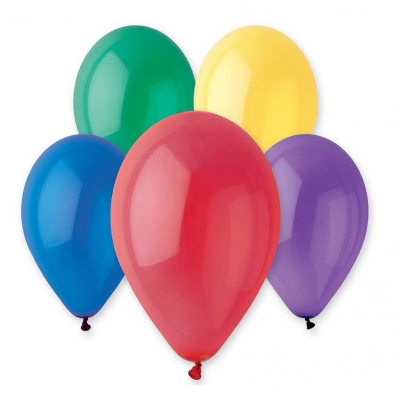 BALONY G120 KRYSTALICZNE 13' - TĘCZOWY MIX/50 szt.