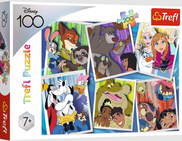 PUZZLE 200 TREFL BOHATEROWIE DISNEY