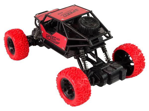 AUTO ZDALNIE STEROWANE TERENOWE R/C 1:18 CZERWONE