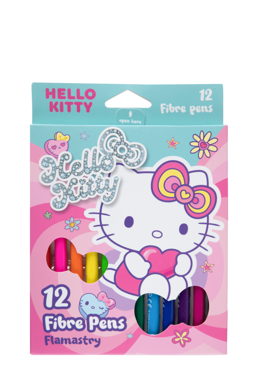 FLAMASTRY 12 KOLORÓW - PINK 1 HELLO KITTY