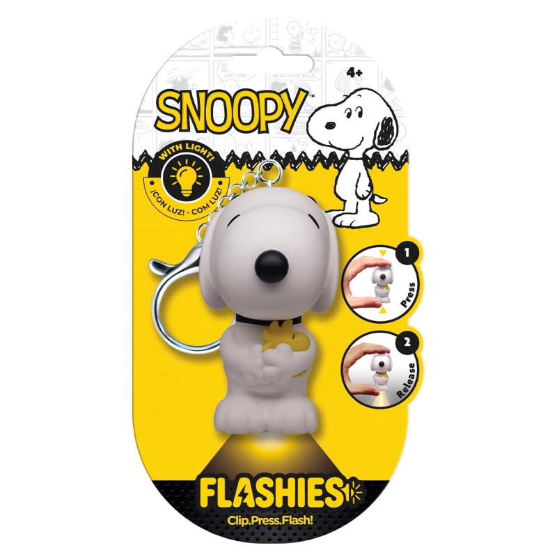 BRELOK FIGURKA 3D SNOOPY Z LATARKĄ LED PEANUTS