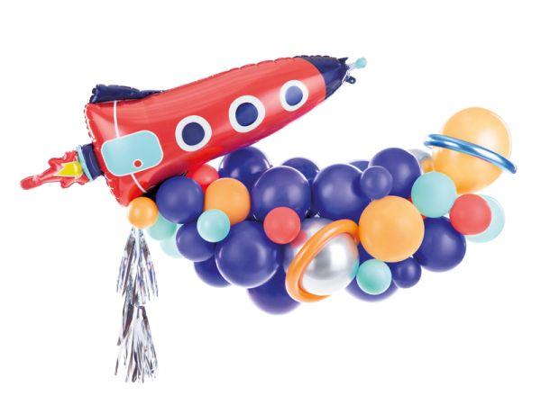 GIRLANDA BALONOWA RAKIETA MIX 154X130CM