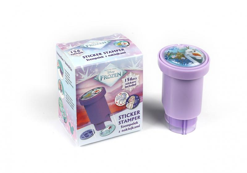STEMPEL Z NAKLEJKAMI - MIX 2 WZORÓW - DISNEYFROZEN