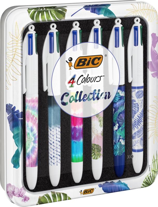DŁUGOPIS BIC 4-KOL COLOURS MESSAGE METALBOX A6