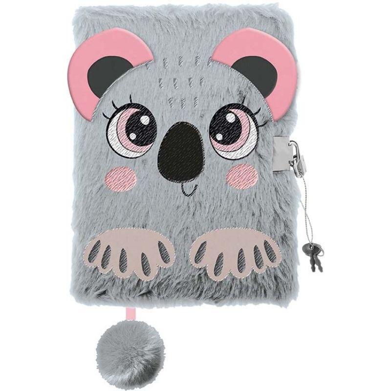 PAMIĘTNIK Z KŁÓDKĄ 3D WŁOCHACZ A5/96K MY LITTLE FRIEND SWEET KOALA