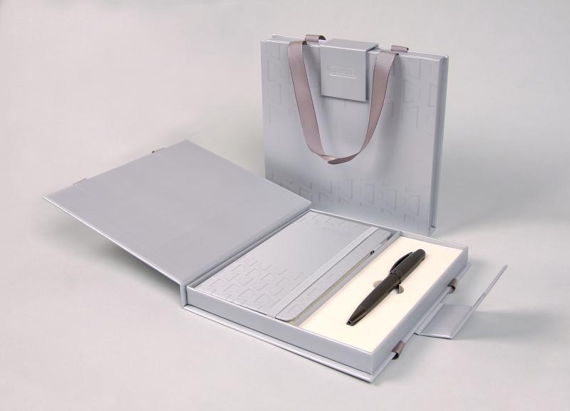 ZESTAW DŁUGOPIS + NOTES W ETUI SYMPHONY PREMIUM GRAFIT