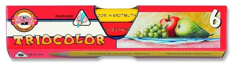 KREDKI 6 KOHINOR TRIOCOLOR