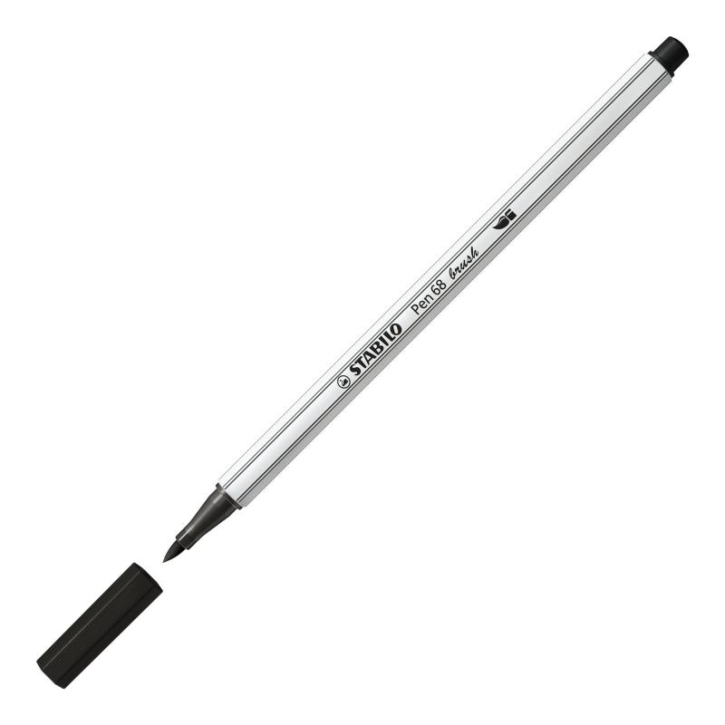 PISAKI STABILO 68 BRUSH CZARNY
