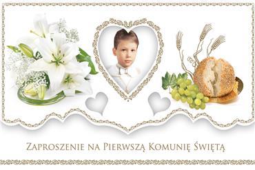 ZAPROSZENIE WYCIN.ZŁOC. POL KOMUNIA