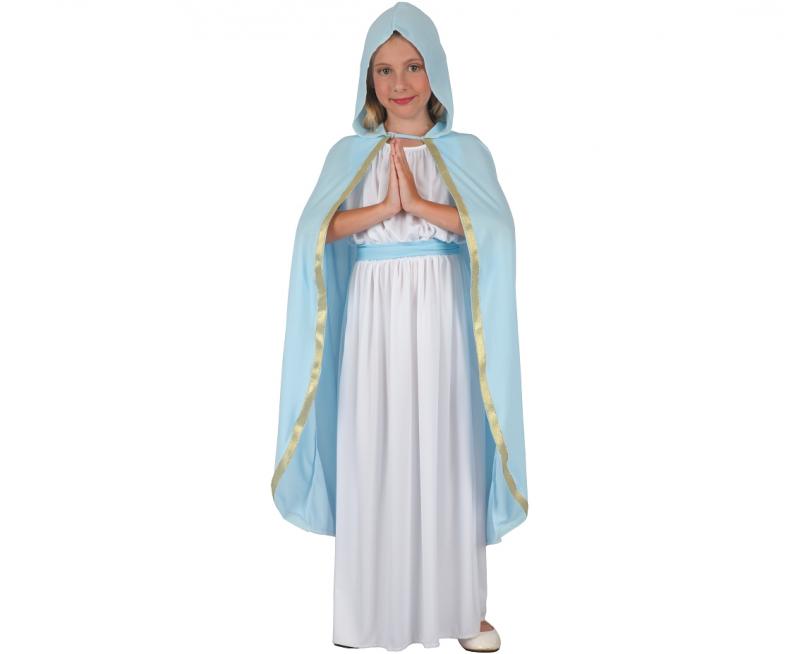STRÓJ DLA DZIECI MARIA (SUKIENKA, PELERYNA Z KAPTUREM, PASEK) ROZM. 120/130CM