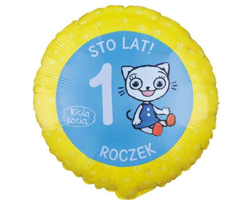 BALON FOLIOWY KICIA KOCIA ROCZEK 18