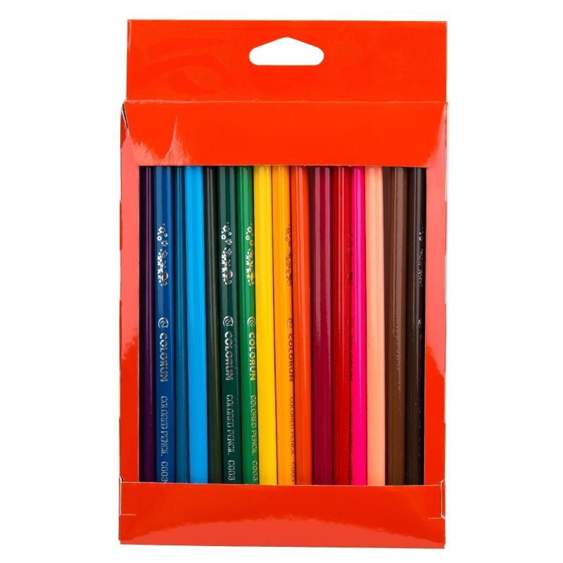 KREDKI 18 OŁÓWKOWE TRÓJKĄTNE COLORUN DELI