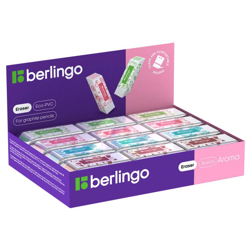 GUMKA DO ŚCIERANIA BERLINGO AROMA ZAPACHOWA PROSTOKĄTNA 58X22X20MM A36