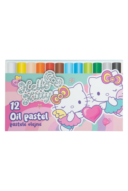 PASTELE OLEJNE 12 KOLORÓW HELLO KITTY - PINK 1 /12/