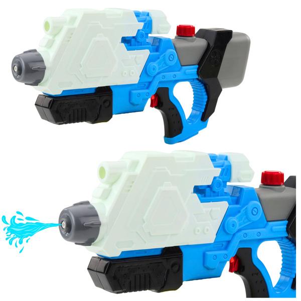 PISTOLET KARABIN NA WODĘ POMPOWANY MECHANICZNIE BIAŁO-NIEBIESKI 650ML