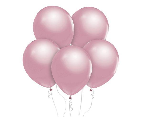 BALONY BEAUTY&CHARM METALIKI JASNO RÓŻOWE 12' A'10