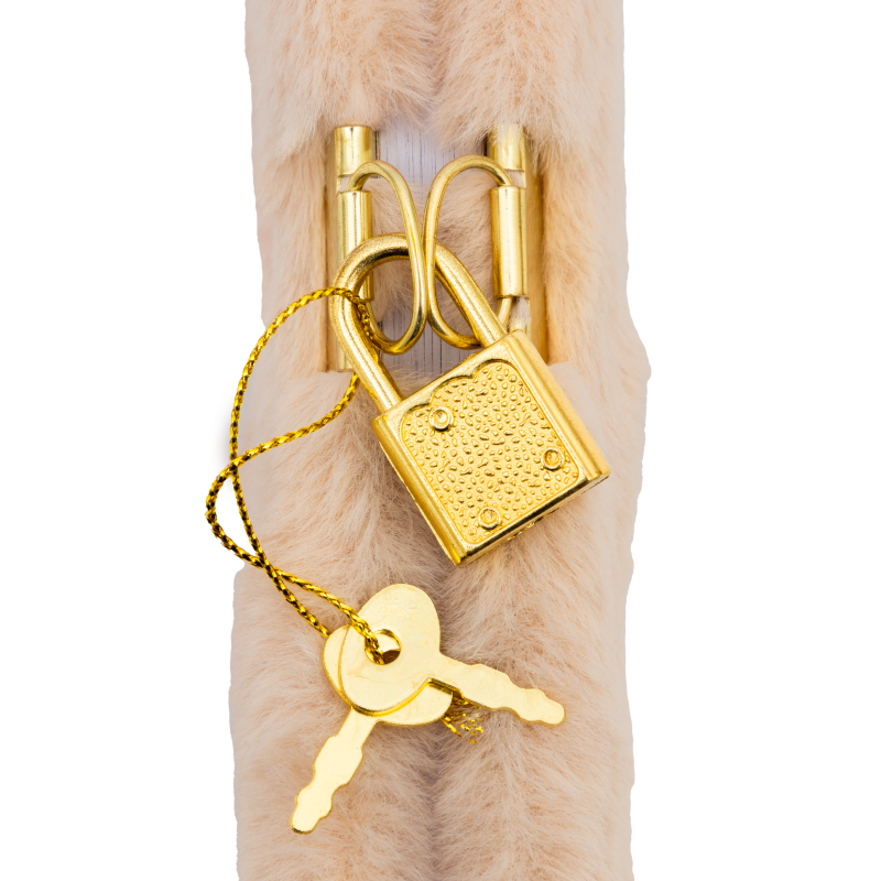 PAMIĘTNIK Z KŁÓDKĄ ASTRAPAP FLUFFY BUNNY A5 96 BEIGE