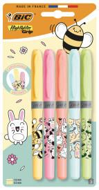 ZAKREŚLACZ BIC GRIP KAWAI PASTEL A/5