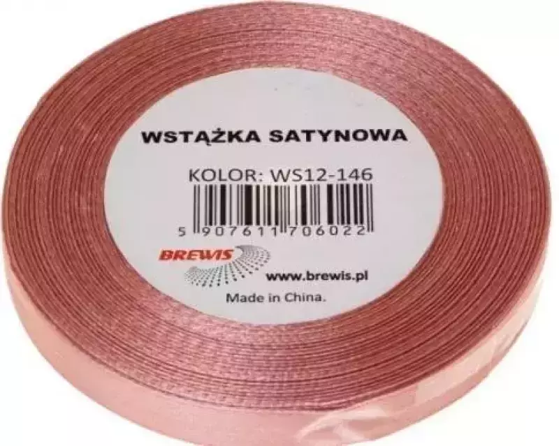 WSTĄŻKA SATYNOWA 12MM/32M 146 GUMA BALONOWA