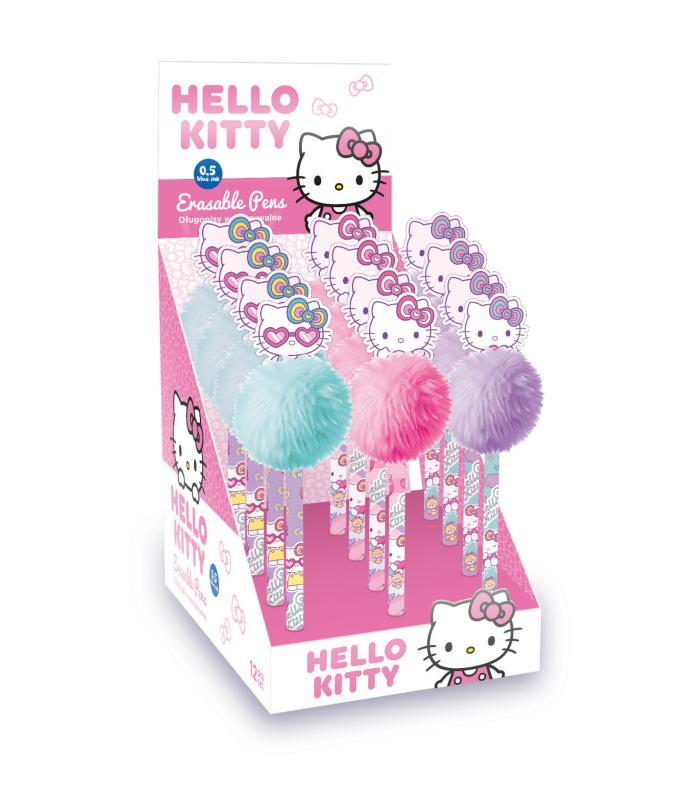 DŁUGOPIS WYMAZYWALNY FLUFFY MIX - PINK 1 HELLO KITTY A/12