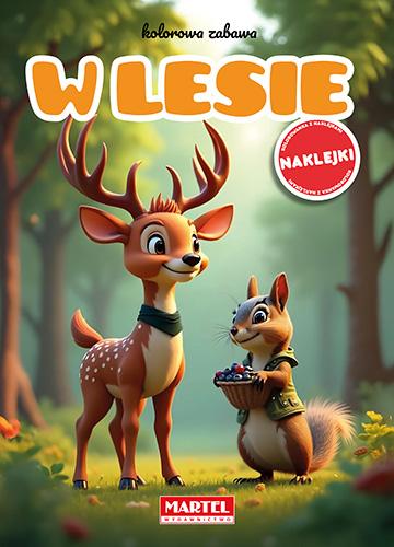 KSIĄŻECZKA KOLOROWA ZABAWA W LESIE Z NAKLEJKAMI