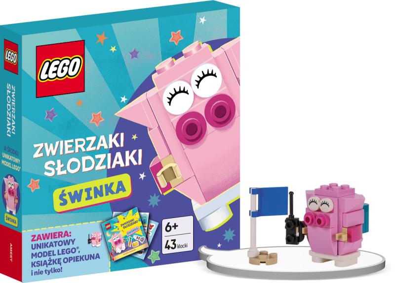 KSIĄŻECZKA LEGO MASTER BRAND. ZWIERZAKI SŁODZIAKI. ŚWINKA