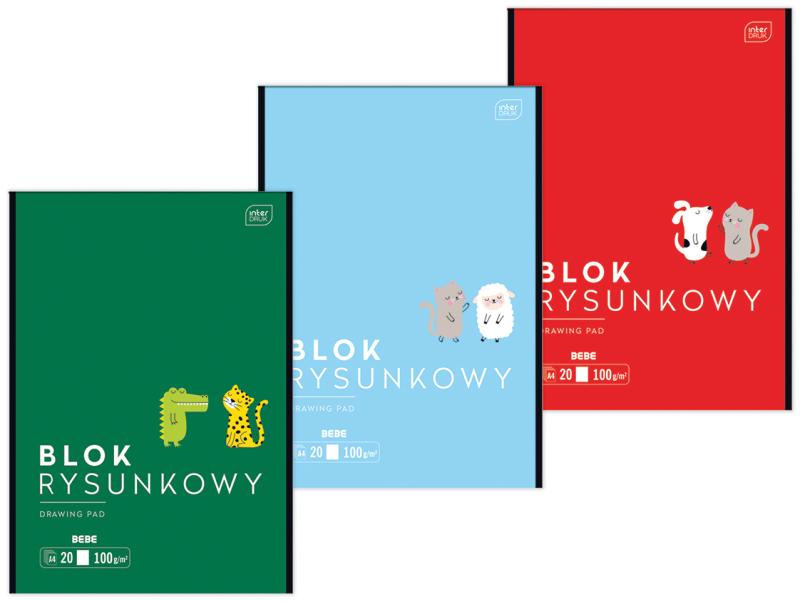 BLOK RYSUNKOWY A4/20 INTER BEBE KIDS MIX 100G