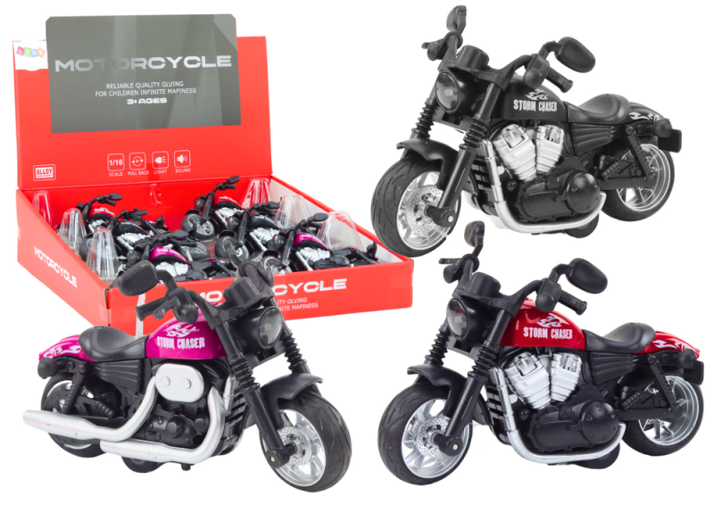 MOTOCYKL SPORTOWY HARLEY Z NAPĘDEM FRYKCYJNYM 3 KOLORY
