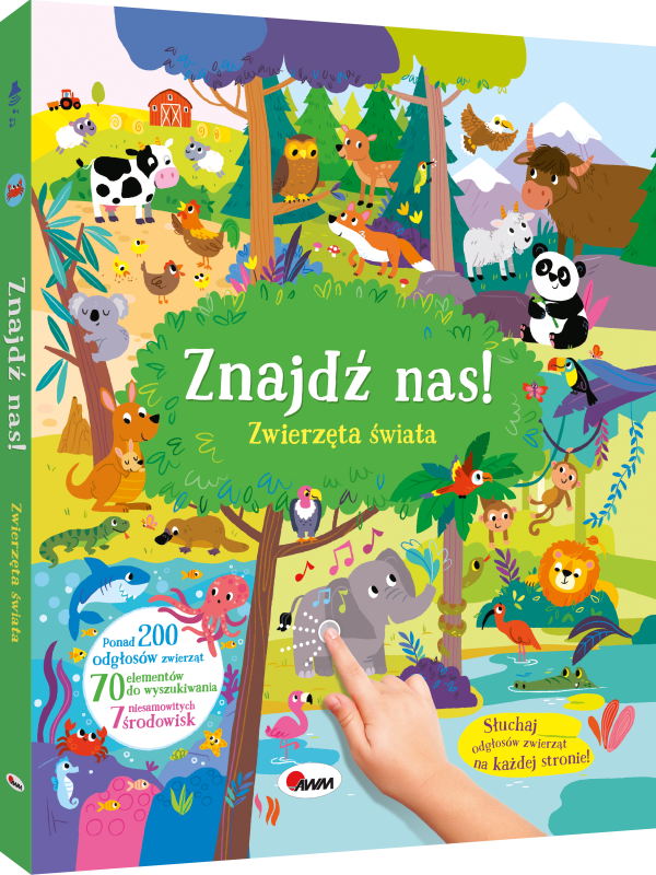 KSIĄŻECZKA ZNAJDŹ NAS! ZWIERZĘTA ŚWIATA