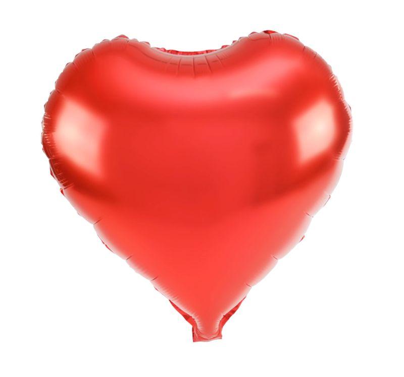 BALON FOLIOWY SERCE CZERWONE WALENTYNKI