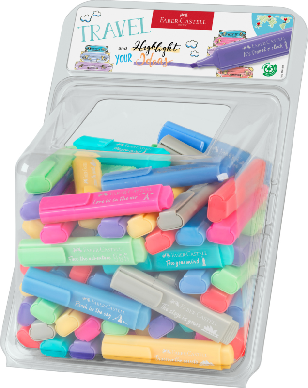 ZAKREŚLACZ 1546 PASTEL DISPLAY100 SZT.. FABER-CASTELL