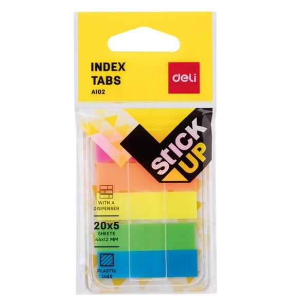 ZAKŁADKI INDEKSUJĄCE PET Z-TYPE 44X12 5XKOLOR