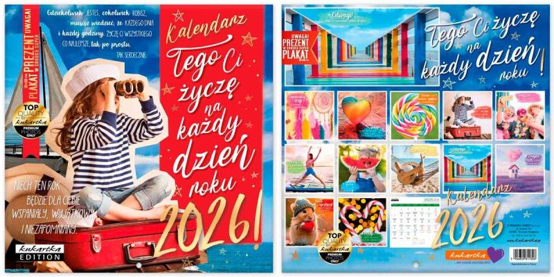 KALENDARZ ŚCIENNY CLASSIC Q ŻYCZENIA