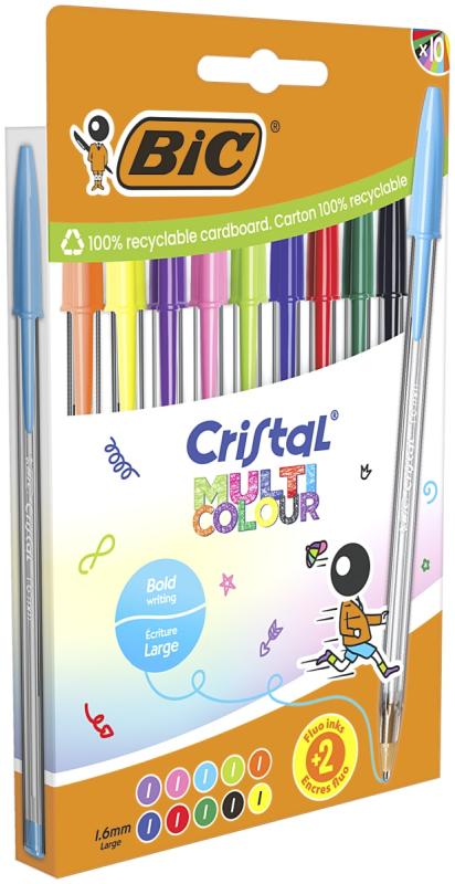 DŁUGOPIS BIC CRISTAL MULTICO MIX A10