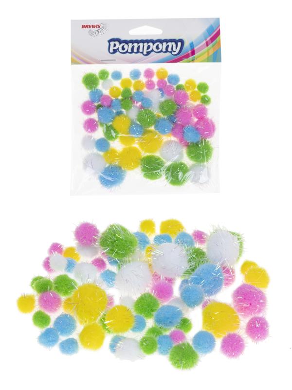 POMPONY POM54 METALICZNE PASTELOWE