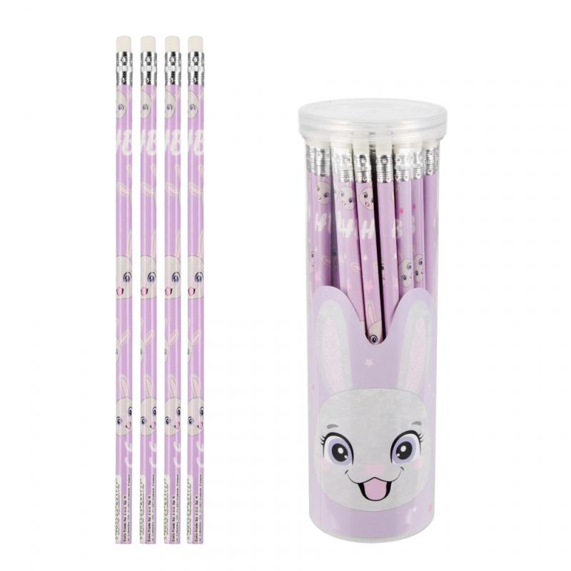 OŁÓWEK Z GUMKĄ HB RABBIT STK TUB A/48