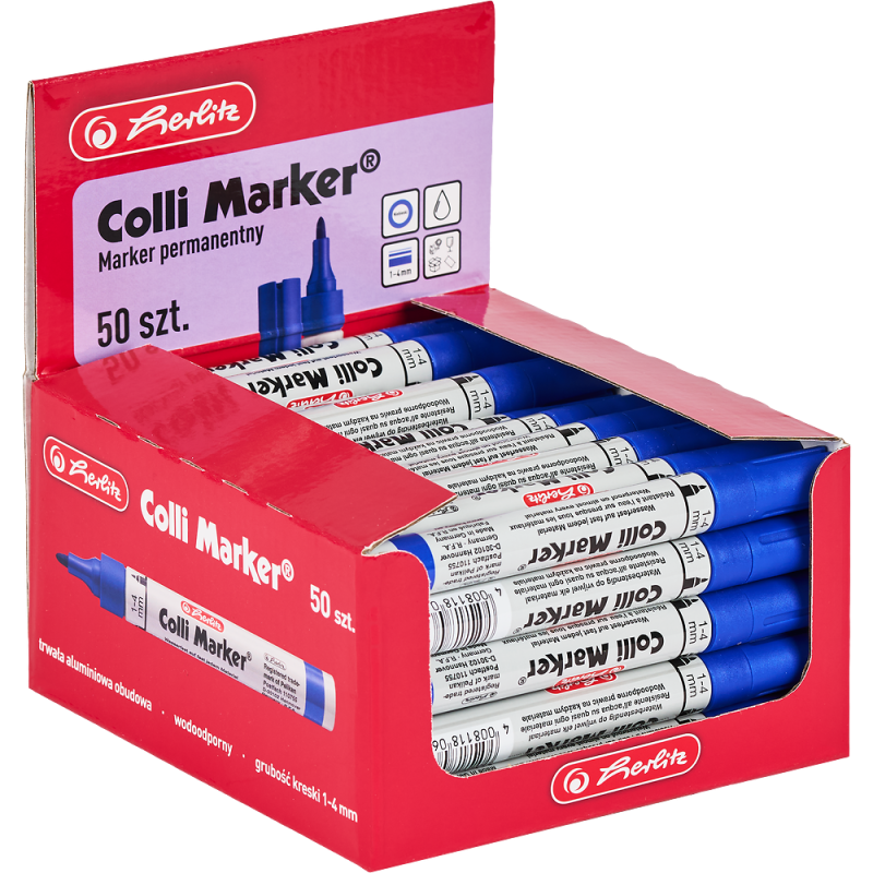 MARKER PERMANENTNY COLI NIEBIESKI A50