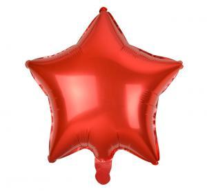 BALON FOLIOWY GWIAZDA CZERWONA 19