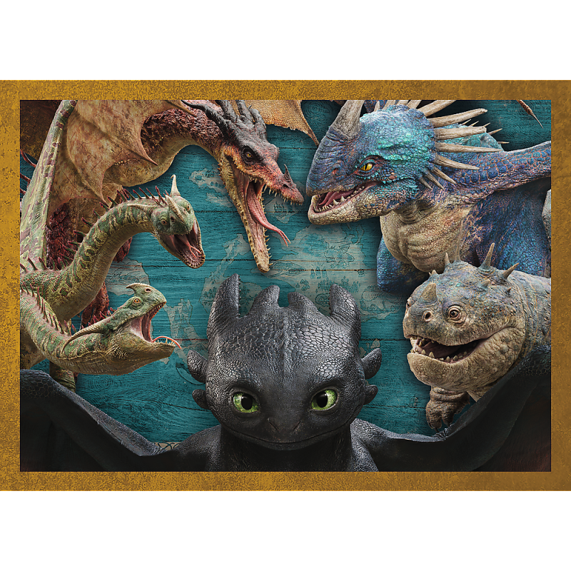 PUZZLE 4W1 TREFL SMOCZE DNI