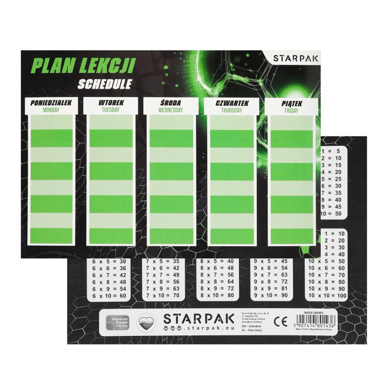 PLAN LEKCJI A5+NAKLEJKA NA ZESZYT FOOTBALL STK